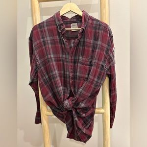 FURST of a KIND brand oversized flannel shirt. ONE SIZE